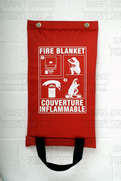 Fire Blanket w/Handling Storage Pouch