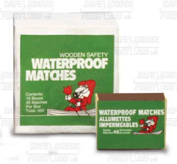 Matches Waterproof 45/Box, 10