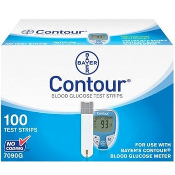 Contour Blood Glucose Test Strips 100