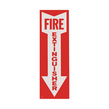 Fire Extinguisher Decal 4"x12" Self-Adhesive