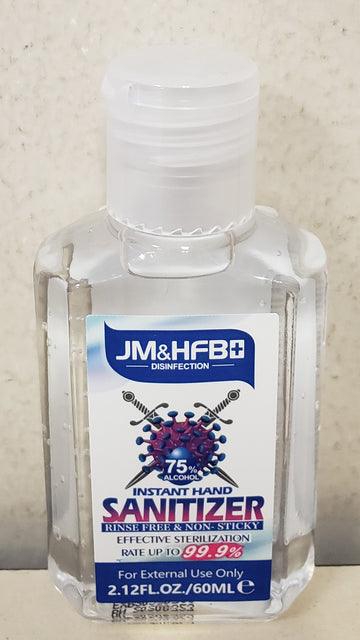 Hand Sanitizer 2 oz. 75% alcohol 198/case