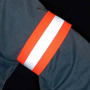 Reflective Elastic Armband 2" Red