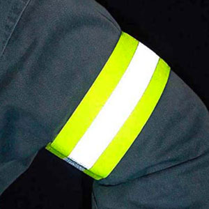 Reflective Elastic Armband 2" Yellow