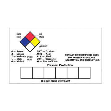 WHMIS Write-On Labels (50)